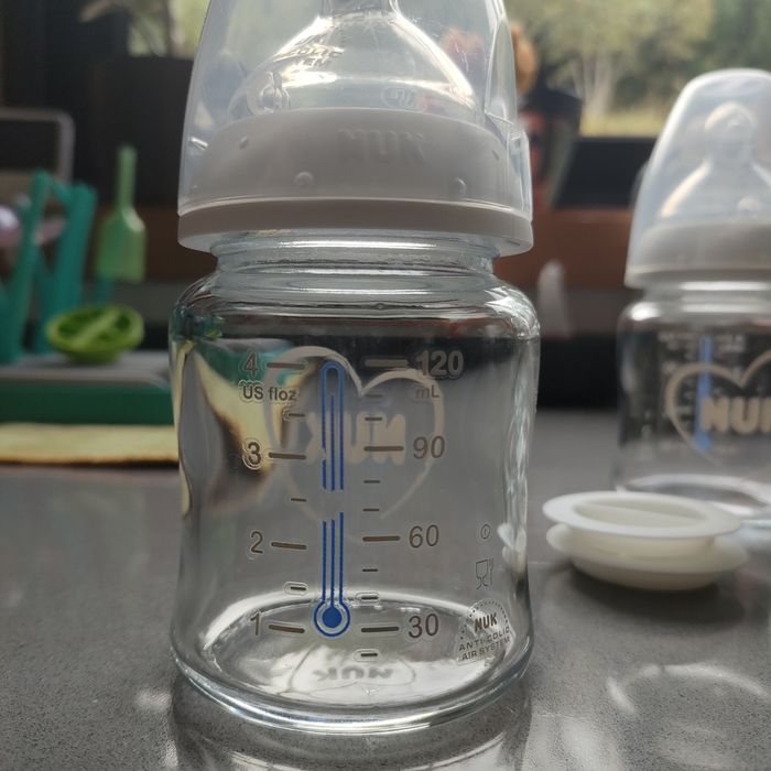 Biberões vidro Nuk 120ml.