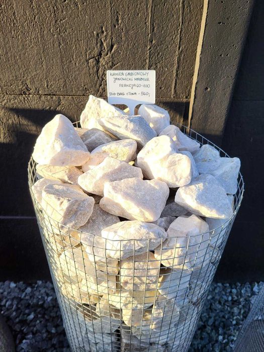 Kamień gabionowy Janowicki marmur 60-100 mm gabion ogrodzenia
