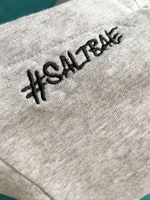 Серое худи с принтом “Salt Bae” XL