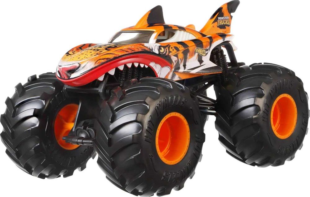 Великий Hot Wheels Monster Trucks Tiger Shark, 124 Монстер Трак Тигр Акула