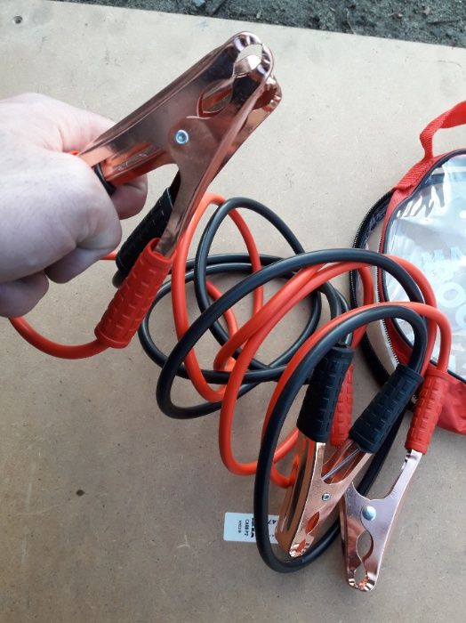 Kable Przewody Rozruchowe Akumulatorowe 6/12 v 217 cm