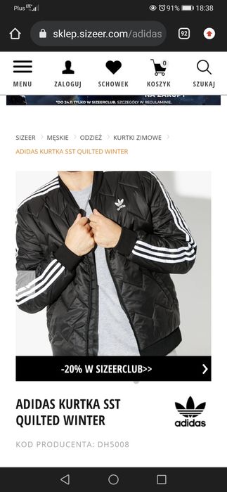 Wiosenna jesienna kurtka Adidas superstar S
