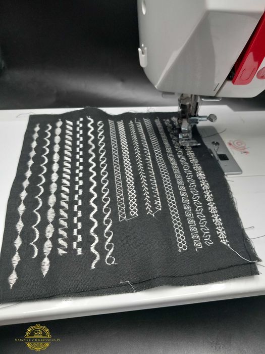 Maszyna do szycia Veritas 200 ściegów Hafty litery skóra jeans jersej