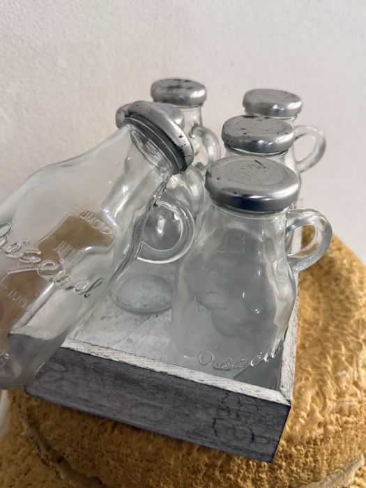 Conjunto de frascos decorativos