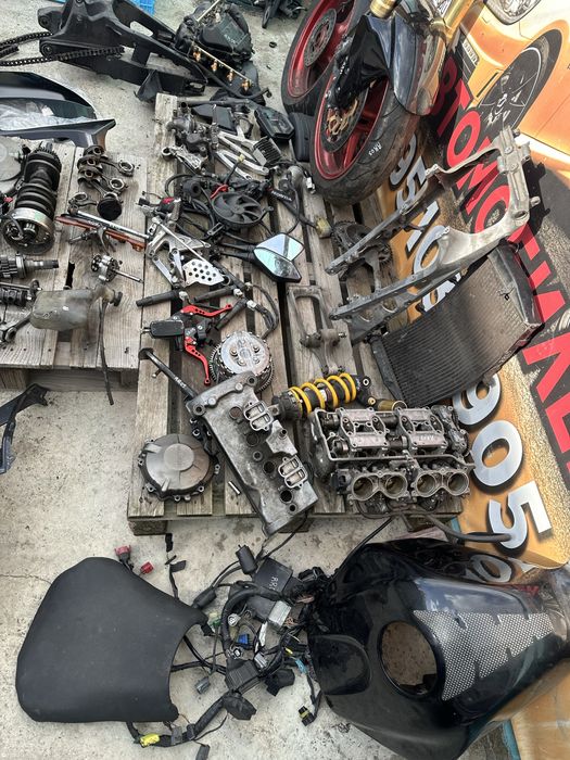 Вилка перья траверсы розбор Honda Cbr 600rr 2005