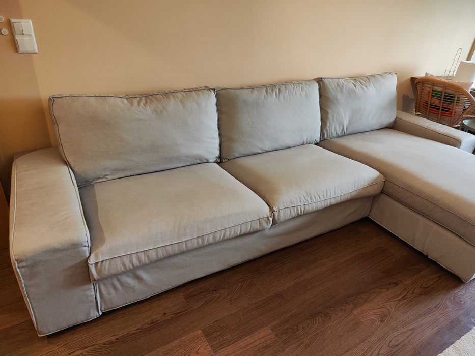Sofá IKEA KIVIK 4 lugares c/ chaise longue – bom estado