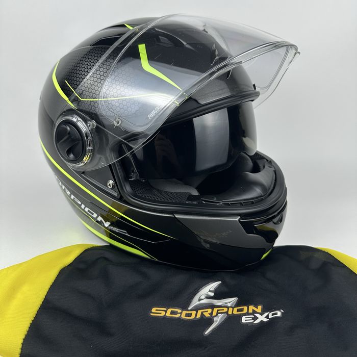 Мотошлем Шолом Оригінал Scorpion EXO 490 Окуляри