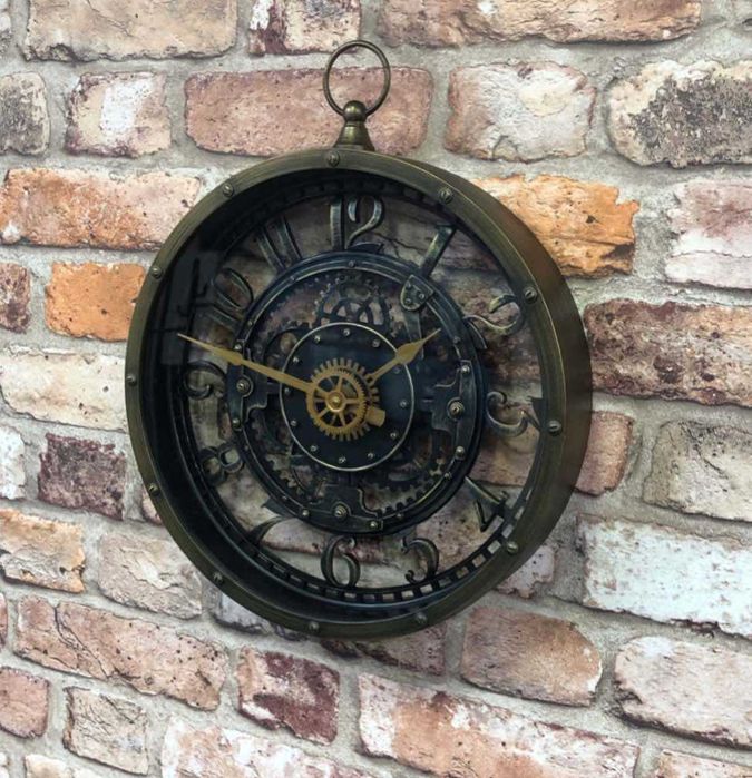 Nowy Zegar Ścienny Zegar vintage biurowy średnica 26cm