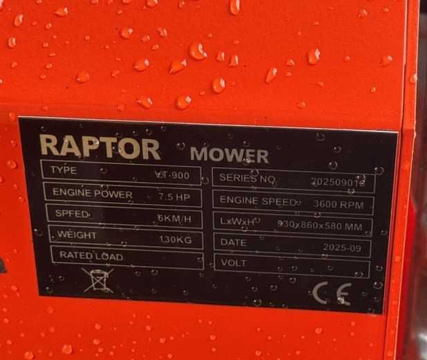 Corta-Relvas / Roçadora de Esteiras com Comando à Distância - Raptor VT900