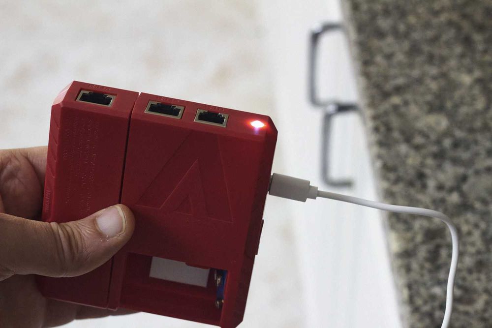 Testador de cabos de rede – RJ11, RJ12, RJ14 e RJ45