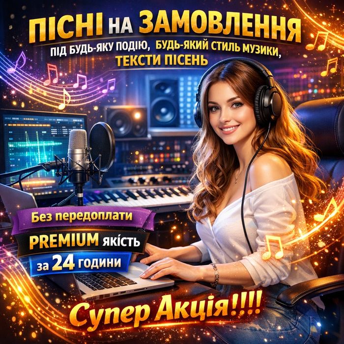 Пісня на замовлення,в подарунок, оживлення фото, відеокліп, відео
