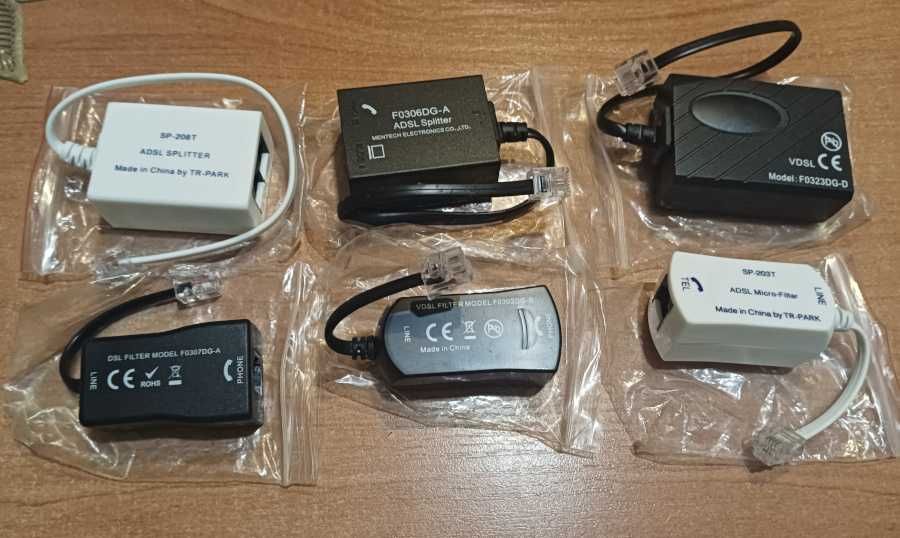 FILTR ADSL do telefonu 5 sztuk