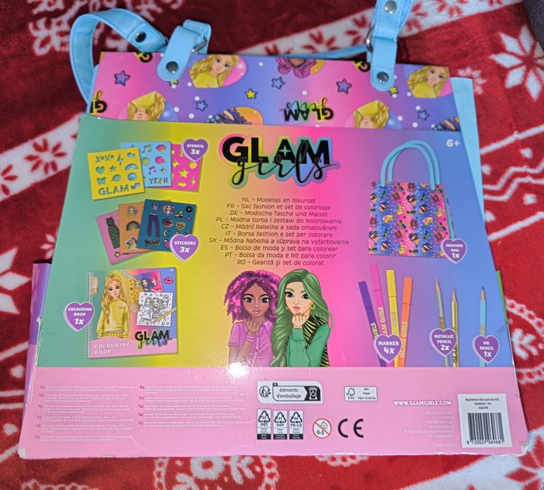 Torebka z kolorowankami