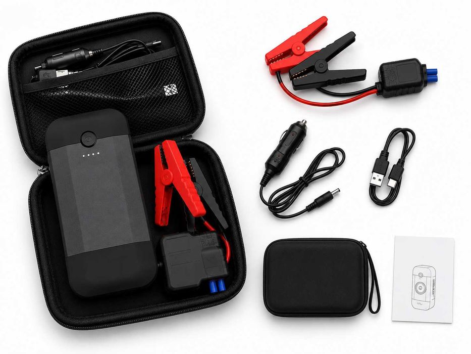 Booster Rozruchowy Jump Starter 7200mAh Powerbank 12V LED SOS