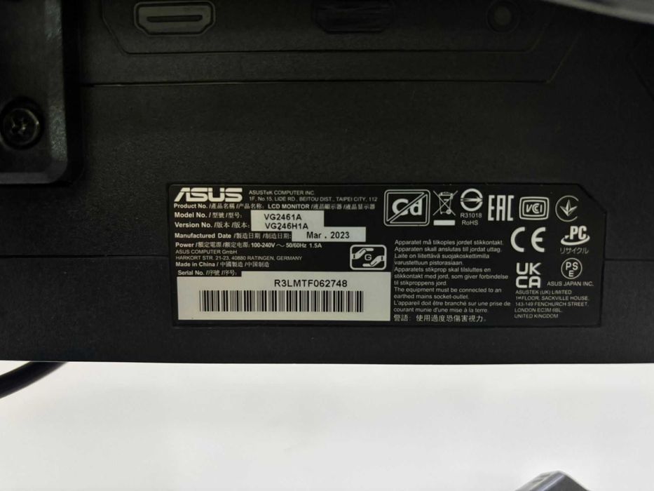Monitor ASUS TUF Gaming VG246H1A (23.8'' - 100 Hz - 0.5 ms - FreeSync)