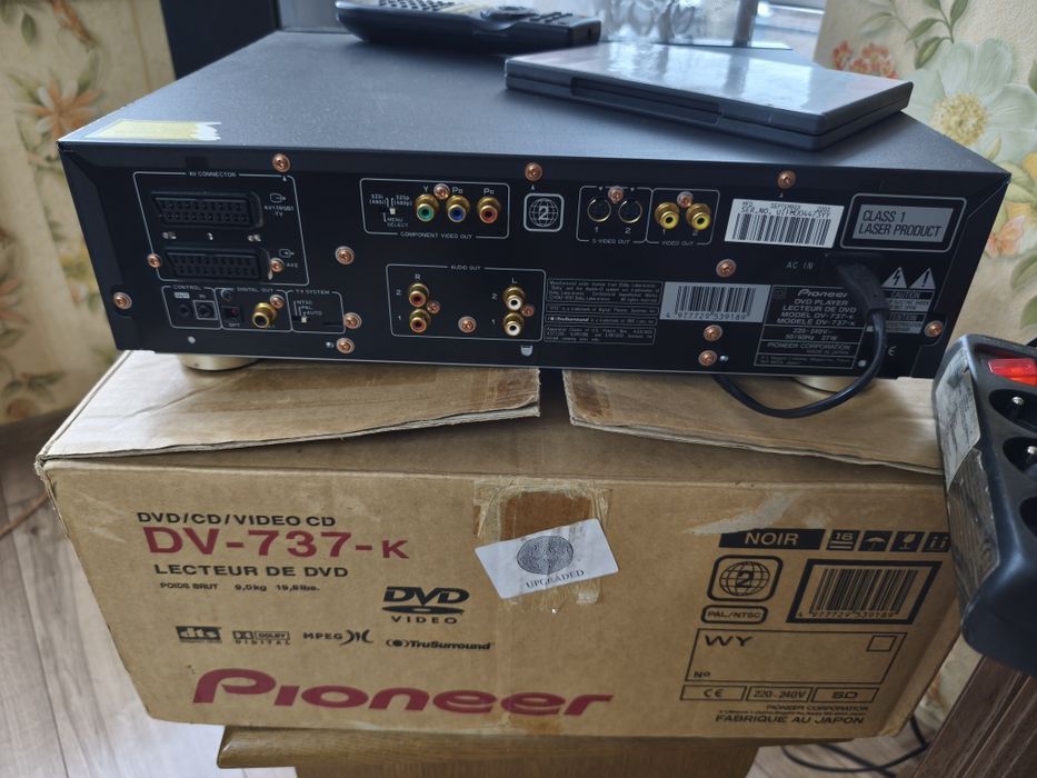 Pioneer DV-737 super stan fabryczne opakowanie pilot podświetlony