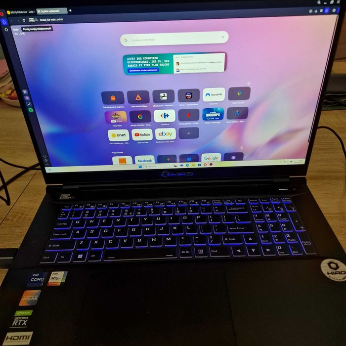 Laptop gamingowy HIRO X770T