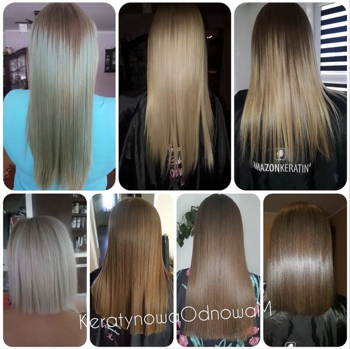 Keratynowe prostowanie włosów