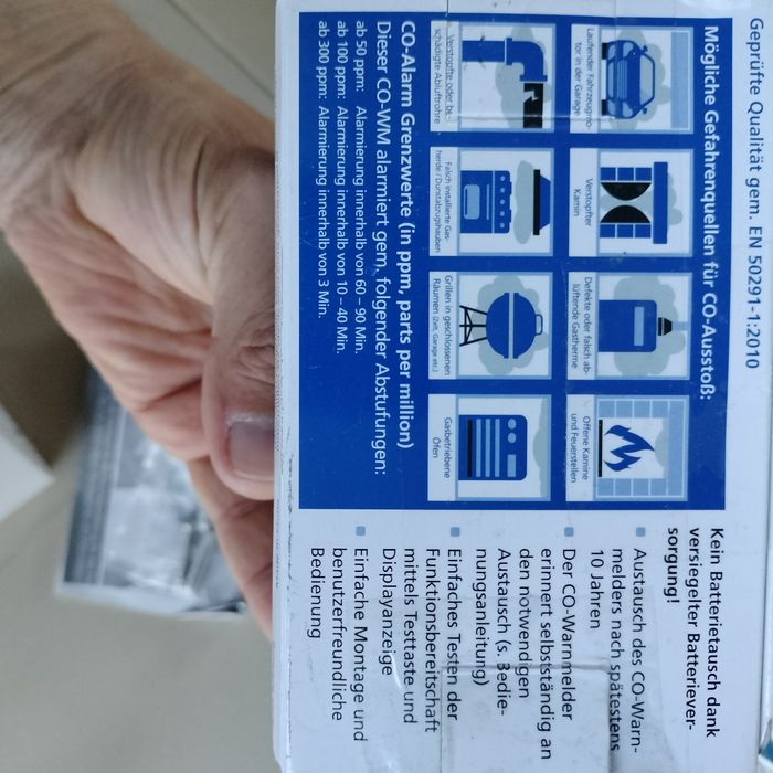 Detektor Tlenku Węgla czadu Hekatron 31630