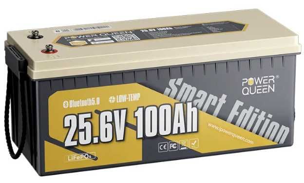 Акумулятор 24v 100Ah Power Queen LiFePO4 BMS та Bluetooth (Топ якість)