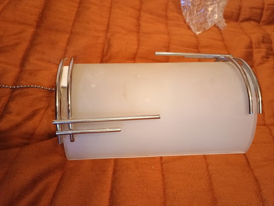 Lampa/plafon scienny z srebrem