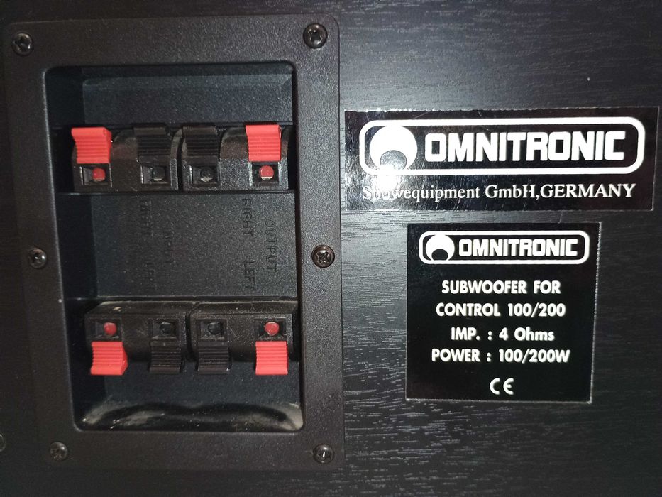 Сабвуфер OMNITRONIC Subwoofer for Control systems