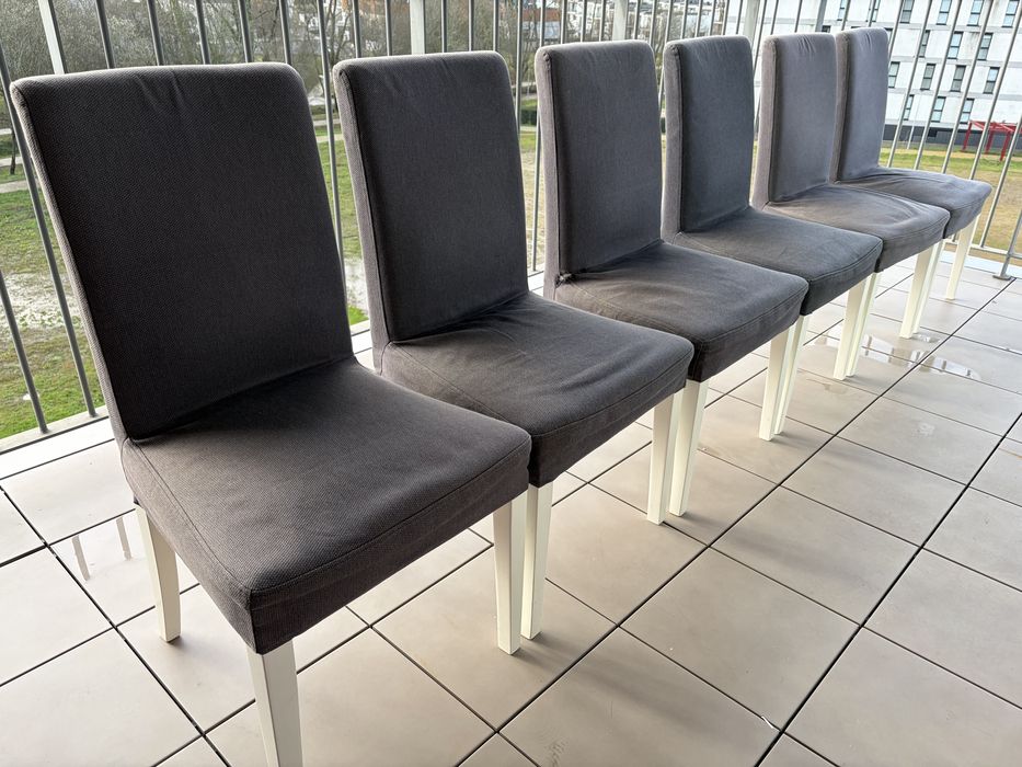 Seis (6) cadeiras Ikea Bergmund