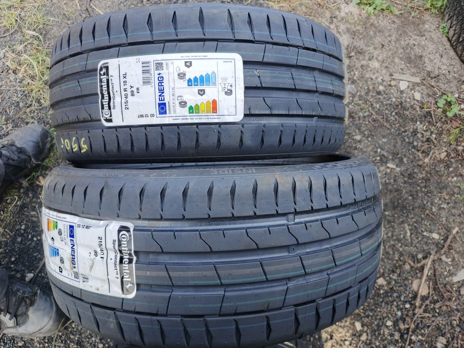 Nowe opony letnie 215/40/18 Continental 2szt 25r