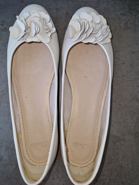 Балетки бежеві  Clarks 6,5р