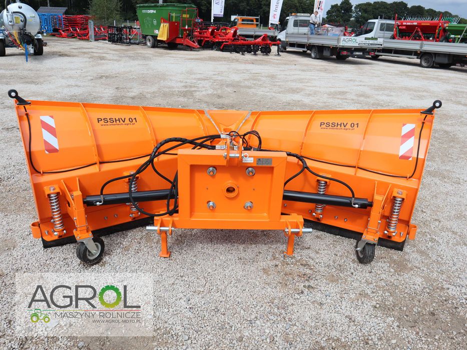 Pług do śniegu śnieżny strzałka 3,15 PSSHV-01 składany Inter-Tech