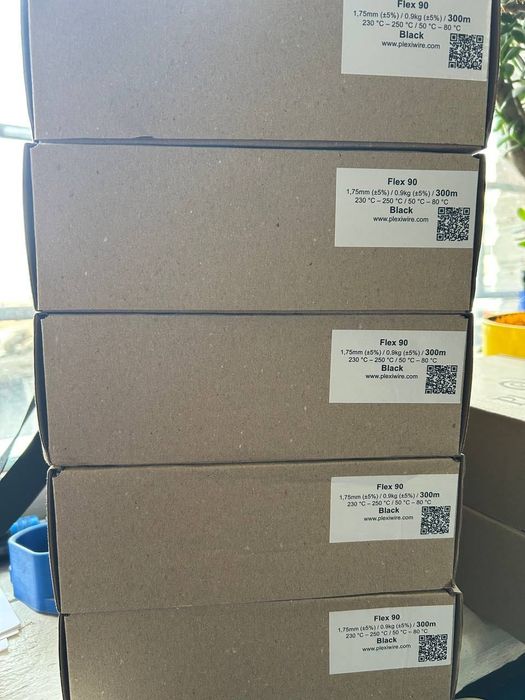 Філамент Пластик Plexiwire Flex 90 Black/чорний, Черный флекс филамент