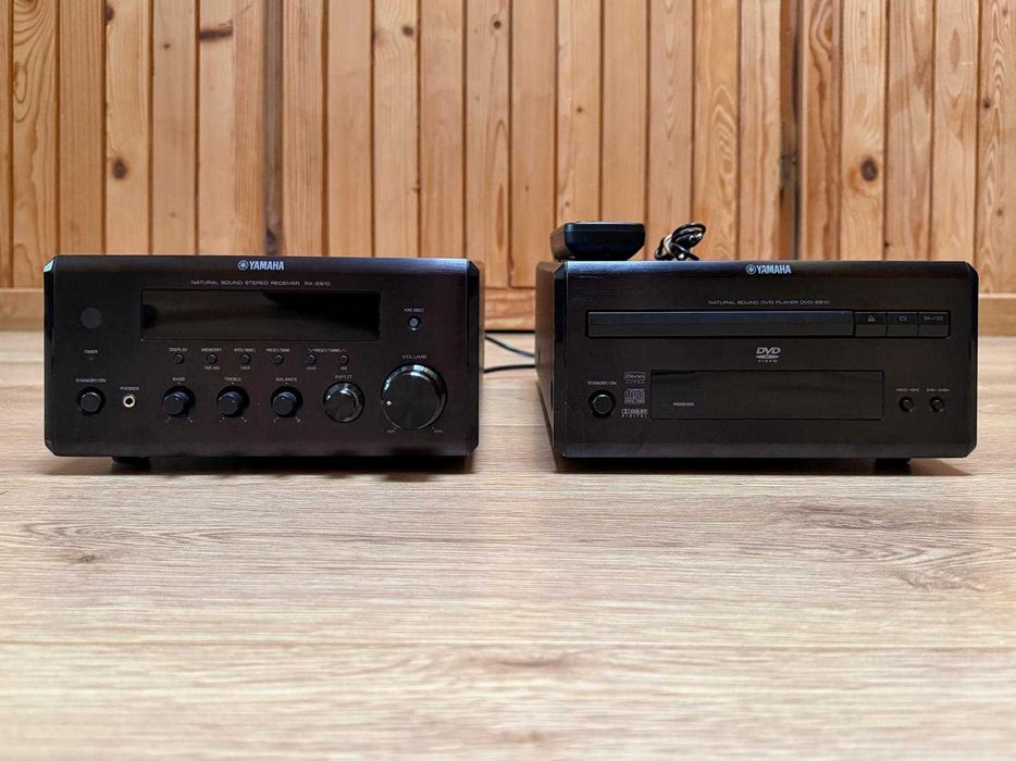 Kultowa PIANOCRAFT RX-E810 AMPLI+DVD+PILOT  BDB +głośniki E400