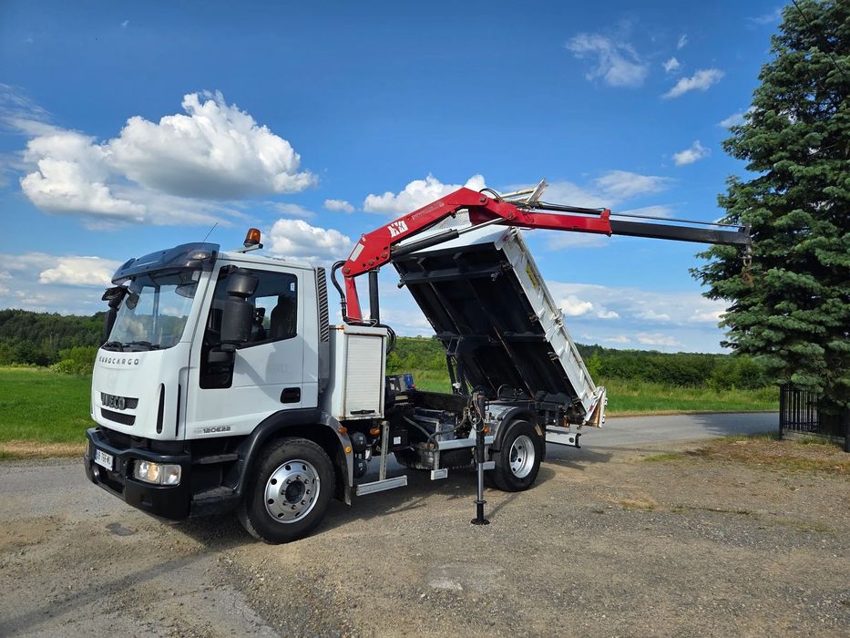 Iveco 12E22 Eurocargo  HDS Dźwig wywrotka kiper EURO 5 KLIMA blokada nie Scania MB Renault