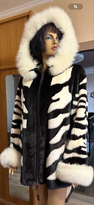 Рр 52.  Норковая шуба ‘ Бомбер’. Италия. Новая. NAFA