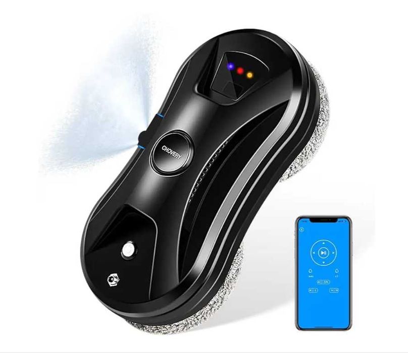 Робот для миття вікон, миє ретельно без розводів з розпиленням рідини!