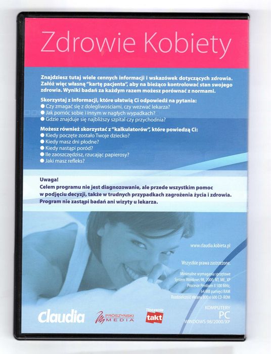 Zdrowie kobiety Claudia Kobieca Kolekcja CD PC