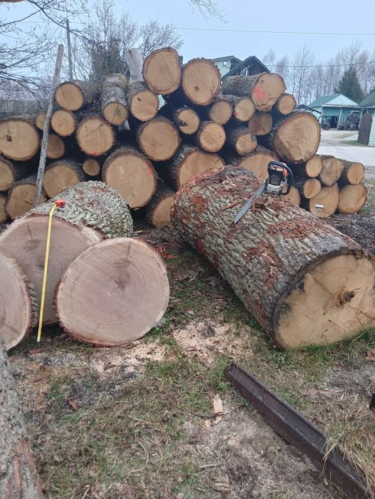 Plastry drewna dębowego