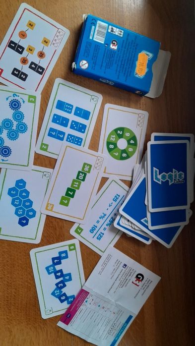 Logic cards karty zestaw niebieski G3 - jak nowe