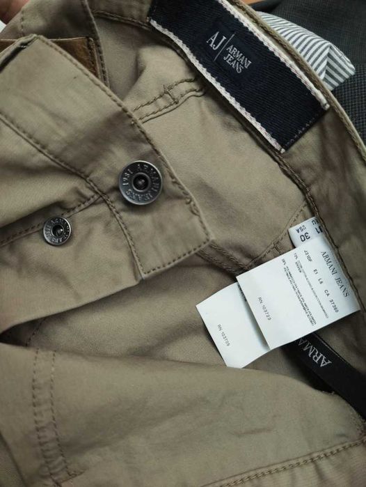 Джинсы Armani jeans Italy w30 stretch beidge.