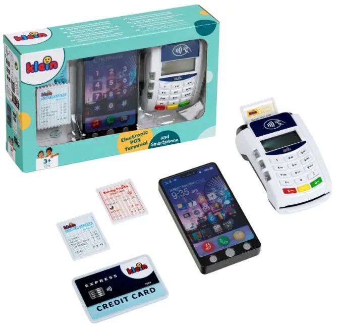 Terminal płatniczy ze smartfonem. Klein