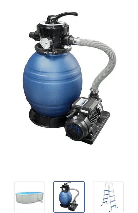 Piscina oval 500x366x120cm, inclui Escada Monocloco 300 Toi Quimicamp