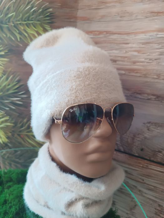 Теплая шапочка. Мягкая ангора.