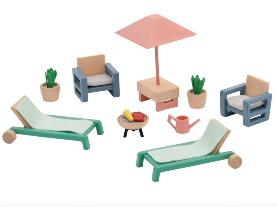 Domek dla lalek Kinderplay plus ludziki i akcesoria Playtive