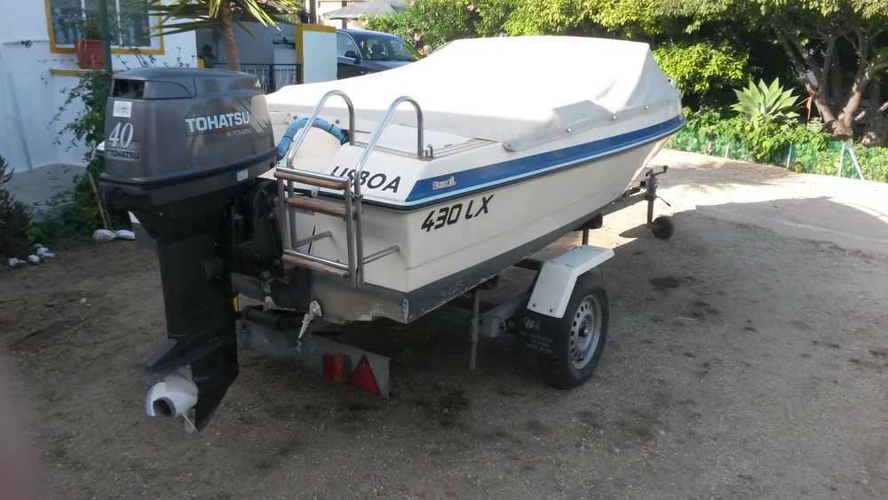 Barco recreio + Atrelado com matrícula - OPORTUNIDADE