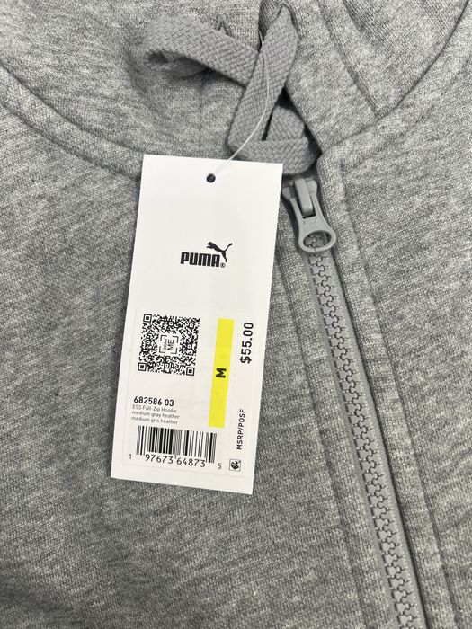 Костюм чоловічий утеплюючий Puma S M оригінал на флісі пума зіп худі