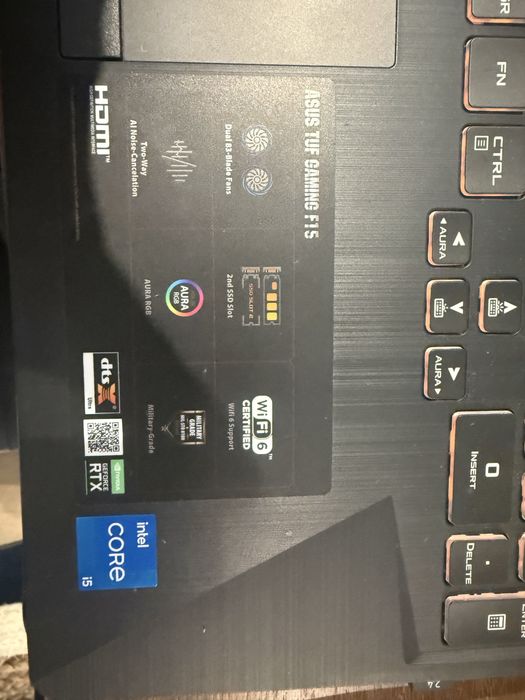 Asus TUF Gaming F15 RTX3050 32 GB RAM