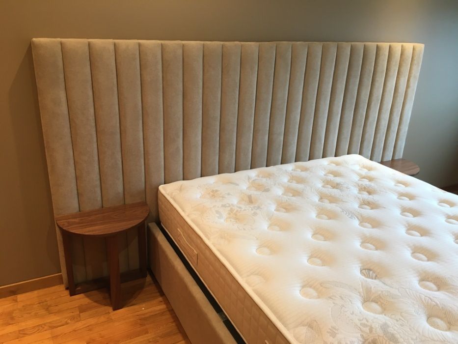 Cama de casal estofada + Estrado + Colchão Fabricantes