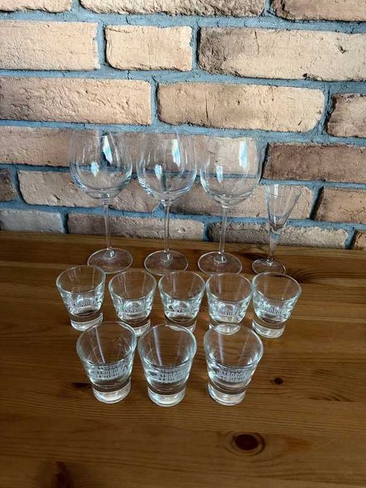 Kieliszek do wina wódki koniak zestaw 12 sztuk