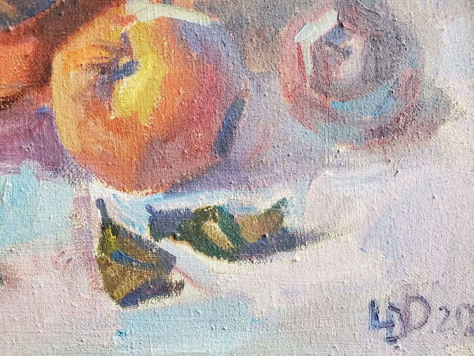 Фрукты, холст, масло