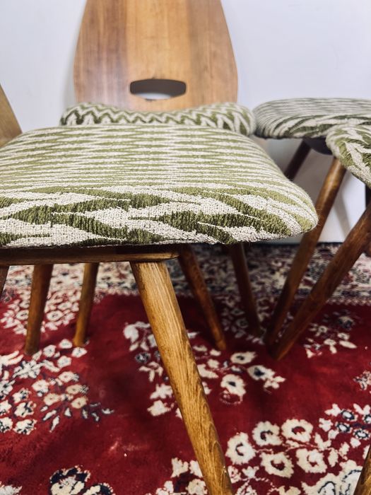 Krzesla PRL Lollipop F Jirak Tatra Nabytok Czechy mat 1958 kolekcje